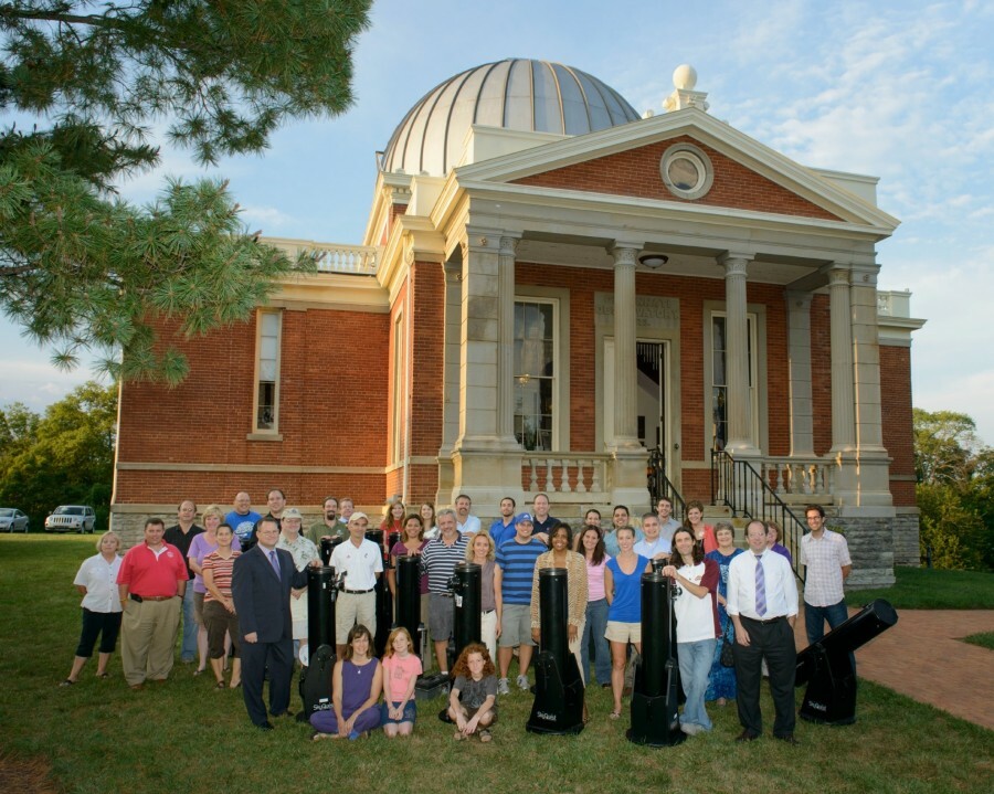 Group in front of the Cincinnati Observatory 